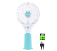 Geepas USB Rechargeable Mini Table Fan with 3 Speed, Blue