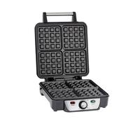 Geepas Waffle Maker iron 4 Slice Non-Stick Electric Belgian Waffle Machine 1000W in Silver Geepas Silver
