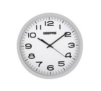 Geepas Wall Clock, 12 ''non-Ticking Analog Wall Clock, Modern Large Number Round Clock
