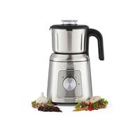 GEEPAS Wet & Dry Mixer Grinder | Electric Coffee Grinder for Dry Spices Chutney & Curries, Stainless Steel Housing | Safety Lock 2 Speed with Pulse