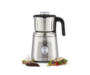 GEEPAS Wet & Dry Mixer Grinder | Electric Coffee Grinder for Dry Spices Chutney’s & Curries, Stainless Steel Housing | Safety Lock 2 Speed with Pulse Detachable Body Jar | 2 Year Warranty 600W Silver