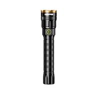 GEEPAS Zoomable LED Flashlight | 3000 Lumen Super Bright Powerful 8000mAh Battery Type-C Rechargeable 10H Runtime 4 Modes | Waterproof Pocket Size Torch for Power Cuts Emergency Camping Hiking Outdoor