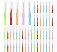 GeeRic 50 Pieces Interdental Brushes, Premium Teeth Cleaning Brushes for Plaque Removal, Soft & Flexible Oral Dental Flosser