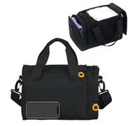 Geerlaqaly gym Bag is suitable for women's side compartments with Velcro 12L double zipper mini gym bag for exercise, dance, sports, travel and portable fitness handbag, Black