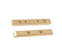 GEERYZHE 1 Pair Brass Boulder Bars Replacement for SCX10 1/10 RC Crawlers - Heavy-Duty Brass Rock Rails for Improved Weight Distribution & Off-Road Performance