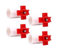 GEERYZHE 10PCS Chicken Waterer Nipples with Tee Fittings Gaskets Tape for Automatic Chicken Watering System - Durable Poultry Automatic Waterer Nipples Kit for Coop Drinker Setup