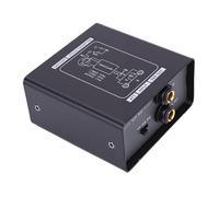 GEERYZHE 2 Channel Hum Eliminator with 3 Level Gain Adjustment, Ground Noise Isolator for Conference Microphone Sound System Mixer, Eliminates Interference and Current Noise