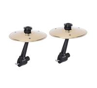 GEERYZHE 2 Set Mini Metal Car Cymbal Air Vent Decor - Gold Symbol Drum Accessories for Drummers & Music Lovers, Perfect Car Crash Cymbal Music Enthusiasts, Cars Symbol Drum