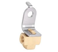 GEERYZHE 3 Way Brake Line Tee with Mounting Bracket - 3/16" Brass Female Brake Line Fitting for /8-24 Thread - Heavy Duty Car & Truck System Tee Connector with Secure Mount