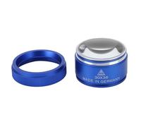 GEERYZHE 30X Magnifying Glass Handheld Portable for Jewelry Coins Stamps Inspection - Extra Large Lens Foldable Magnifier with LED Light for Reading Small Print Collectibles Identification (Blue)