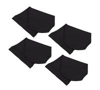 GEERYZHE 4pcs Dreadlock Night Cap with Wide Elastic Band, Long Braid Cover Bonnet for Men Women Full Hair Protection Sleeping (One Side Open)