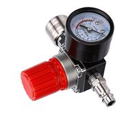 GEERYZHE Air Compressor Pressure Switch Control Valve 4-Way 175PSI with Meter - Heavy Duty Industrial Air Compressor Pressure Regulator Switch & Control Valve for Workshop Garage Tools