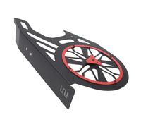 GEERYZHE Aluminium Alloy Rear Wheel Belt Guard Cover for 2020-2023 - Durable Protector, Replacement Chain Sprocket & Drive Pulley Guard, Enhances Style and Safety (Black Red)