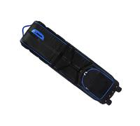 GEERYZHE Club Travel Bag with Wheels, Thickened Nylon Foldable Club Bag for Airlines, Combination Lock, Durable Luggage Box/Cover, Lightweight Travel Box/Cover with Lock, Easy to Carry (Black Blue)