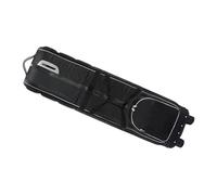 GEERYZHE Club Travel Bag with Wheels, Thickened Nylon Foldable Club Bag for Airlines, Combination Lock, Durable Luggage Box/Cover, Lightweight Travel Box/Cover with Lock, Easy to Carry (Black Silver)