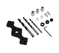 GEERYZHE Dowel Jig Kit - Self-Centering Straight Hole Drill Guide for Precise Woodworking, Includes 3 Drill Bits for Seamless Doweling Projects