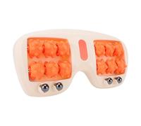 GEERYZHE Dual Foot Massager with Plantar Roller - Portable Acupressure Reflexology Tool for Home and Office Use (Orange)