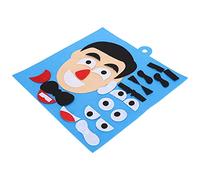GEERYZHE Facial Expressions Puzzle Toys, Facial Expressions Puzzle Toys Felt Cotton Jigsaw Educational Emotion Change Felt Cloth Sticker Kit for (Men Type)