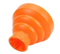 GEERYZHE Hair Dryer Diffuser Attachment Silicone Foldable Blow Dryer for Curly Wavy Hair, Gentle Drying Enhances Curls, Universal Fit Orange