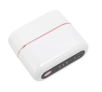 GEERYZHE Mini Cordless Hair Straightener Brush with Negative Ion Technology - 3 Temp Settings for Straightening & Curling, Portable Travel Hair Styling Tool for Women (White)