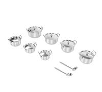 GEERYZHE Premium 16-28cm Stainless Steel Cookware Set, Dishwasher Safe Kitchen Pots with Lids, Multipurpose Cooking Pans for Everyday Family Meals