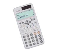 GEERYZHE Scientific Calculator with 417 Functions, 10+2 Digits Display, Dual Power Supply - Portable Math Calculator for Students, Teachers & Office Use (White)