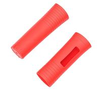 GEERYZHE Silicone Microphone Handle Cover Non-Slip Grip Protective Sleeve for KTV Home Karaoke Mic Anti-Drop Shockproof Durable Washable (Red)