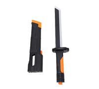 GEERYZHE Sparkblade Sword with Colorful LED Neon Lighting Effect, Glowing Spark Action, Ergonomic Handle for Comfortable Grip, Light Up Toy Sword Orange 16.93 Inches for Kids Play