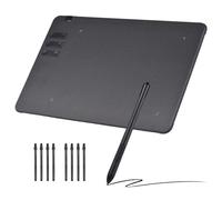 GEERYZHE T906 Graphics Drawing Tablet for Artists - 9.8"x6.1" Ultra-thin Digital Sketch Pad with Battery-free Stylus, 16384 Pressure Levels, 10 Shortcut Keys, 8 Pen Nibs, Compatible with (1)