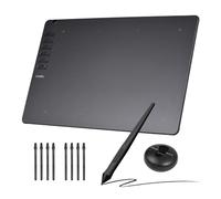GEERYZHE T906 Graphics Drawing Tablet for Artists - 9.8"x6.1" Ultra-thin Digital Sketch Pad with Battery-free Stylus, 16384 Pressure Levels, 10 Shortcut Keys, 8 Pen Nibs, Compatible with (3)