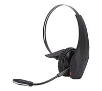 GEERYZHE Trucker Bluetooth Headset with Noise Cancelling Mic, Mute Key, Single Ear Wireless Headphone for Outdoor Work Travel, 56H Endurance, Black