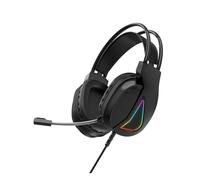 GEERYZHE TWOLF H160 Wired Gaming Headset with 50mm Drivers, USB 3.5mm Interface, RGB Light Over-Ear Headphone for Computer Gaming