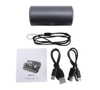 GEERYZHE Wireless Lavalier Microphone with Noise Cancelling, Clamp/Holder-On Lapel Mic and Receiver for Live Streaming, Videos, TikTok Recording, Crystal Clear for Content Creators