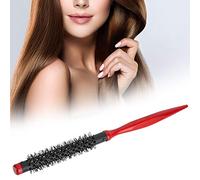 GEERYZHE Wooden Roller Comb with Pointed Tip Handle & Nylon Bristles - Stylish Hair Styling Brush for Blowouts (12)
