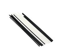 Geesatis 1.5 mm Guitar Bass Side Dot Fretboard Fingerboard Position Marker for Guitar Brss Ukulele, 10 Pcs Black and 10 Pcs White