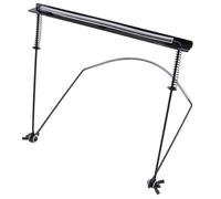 Geesatis 24 Holes Harmonica Neck Stand,Metal Adjustable Holder,Professional Harmonica Holder Neck,Black,1 Pcs