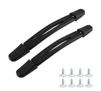 Geesatis 2Pcs Luggage Handle Replacement,9.06" x 0.98" (L x W) Plastic Pull Handle Grip Replacement,Black Flexible Spare Strap Handle for Luggage Suitcase Box Black Tone