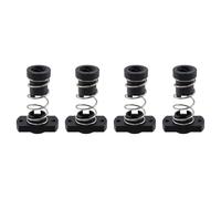 Geesatis 3D Printer Trapezoid Motor Screw,TR8x8 T8 Pitch 2mm Anti Backlash Nuts for Lead 8mm Threaded Rod Eliminate The Gap Spring DIY CNC Accessories,Double Sided Cutting,4 Pack