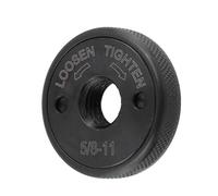Geesatis 5/8"-11 Thread Angle Grinder Flange Nut,Tool-Free Quick Release Locking Kit,Heavy Duty Self-Locking for 4-1/2" 5" 7" 9" Grinders(Black,1Pcs)