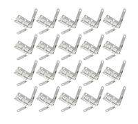 Geesatis 90 Degree Folding Support Hinge,Jewelry Gift Box Support Hinge,Pack of 20,Silver