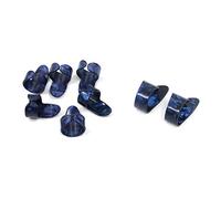 Geesatis Celluloid Thumb Finger Picks, 2 Thumb + 6 Finger Picks, Blue, for Acoustic Electric Guitar Banjo Bass Ukulele