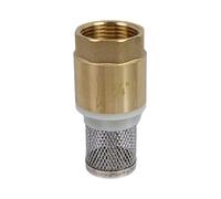 Geesatis Foot Valve with Filter,DN20 Brass Bottom Valve,3/4” NPT,Filter Impurities,Prevent Backflow of Media,1Pcs
