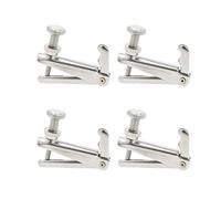 Geesatis Violin Fine Tuner for 3/4 4/4 Violin 4 Pcs Violin Metal String Adjuster, Silver