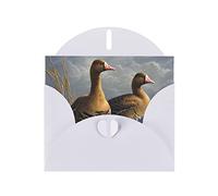 Geese Birds Greeting Cards with Envelopes Blank Birthday Card Mother's Day Card Wedding Thank You Cards Baby Shower Thank You Notes - Cute Blank Notecards - All Occasion