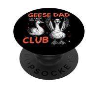 Geese Dad Club Goose Duck Men Father's Day PopSockets Adhesive PopGrip
