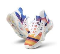 Geese Flying Over The Lake Sunset Men's Running Shoe 12men（EUR46）