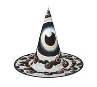 Geese Harmony Sky Halloween Witch Hat, Pointed Wide Brim Cosplay Hat | woven oxford cloth, all-over printed surface, one size adult fit, for halloween costume and themed events