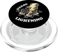 Geese Lightning Funny Goose Animal Pun Humor Joke Goose PopSockets PopGrip for MagSafe