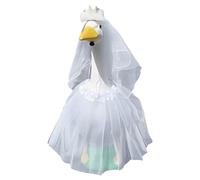 Geese Wedding Outfits - Goosee Marriage Dress, Wedding Goosse Suit | Decorative Feathered Outfit with Hat and Gown, Funny Porch Decoration, Outdoor Themed Attire for Garden or Holiday Events