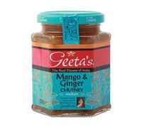 Geeta's Mango and Ginger Chutney, Medium, 320 g (Pack of 6)